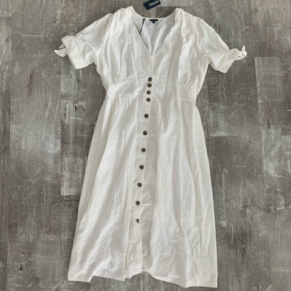 Buffalo David Bitton Mariposa Tie-Accent Sleeve Midi Dress - Picture 4 of 7